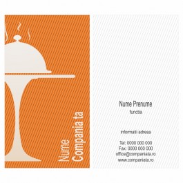 Model carti de vizita EK 20089-portocaliu