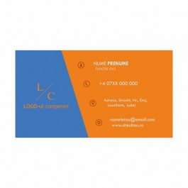 Model carti de vizita EK 20176-portocaliu