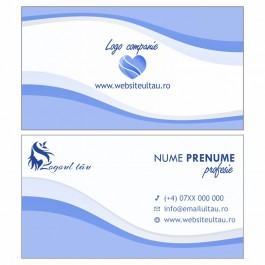 Model carti de vizita EK 20177-albastru