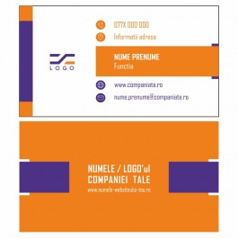 Model carti de vizita EK 20194-portocaliu