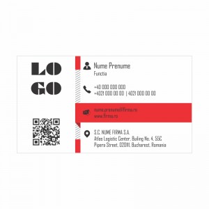 Model carti de vizita EK 20007-rosu