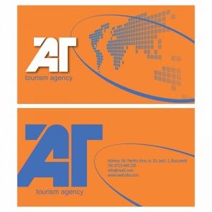 Model carti de vizita EK 20009-portocaliu