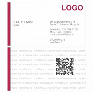 Model carti de vizita EK 20016-bordo