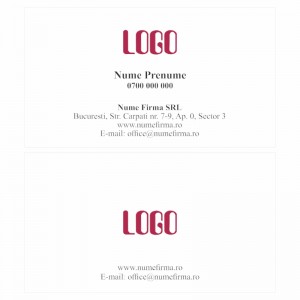 Model carti de vizita EK 20018-bordo