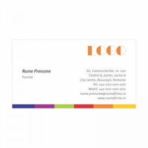 Model carti de vizita EK 20019-portocaliu