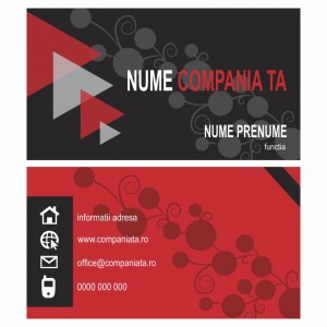 Model carti de vizita EK 20024-rosu