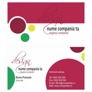 Model carti de vizita EK 20025-bordo