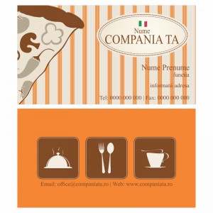 Model carti de vizita EK 20028-portocaliu