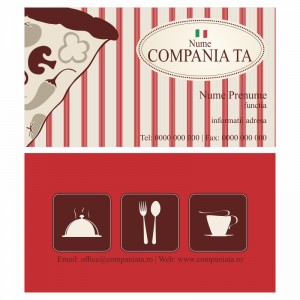 Model carti de vizita EK 20028-rosu