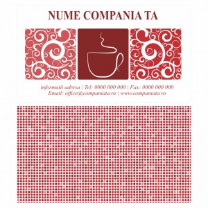 Model carti de vizita EK 20032-rosu