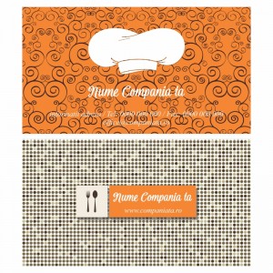 Model carti de vizita EK 20035-portocaliu