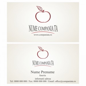 Model carti de vizita EK 20036-rosu