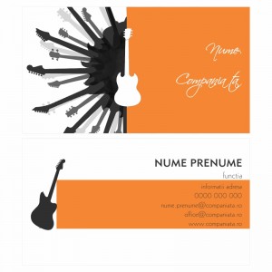 Model carti de vizita EK 20046-portocaliu