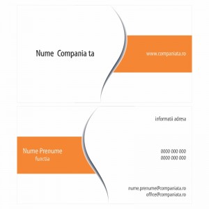 Model carti de vizita EK 20050-portocaliu