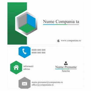 Model carti de vizita EK 20054-verde