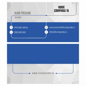 Model carti de vizita EK 20059-albastru