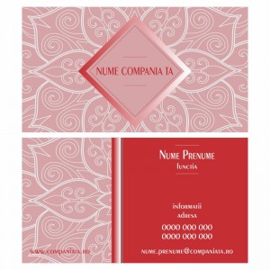 Model carti de vizita EK 20074-rosu