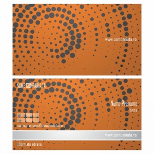 Model carti de vizita EK 20091-portocaliu