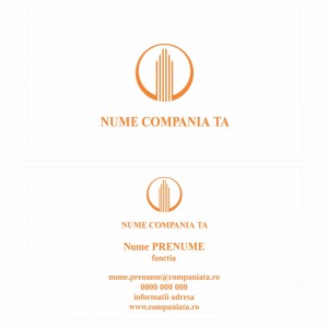 Model carti de vizita EK 20112-portocaliu
