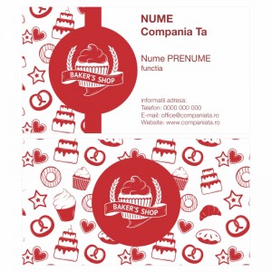 Model carti de vizita EK 20118-rosu