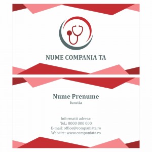 Model carti de vizita EK 20127-rosu