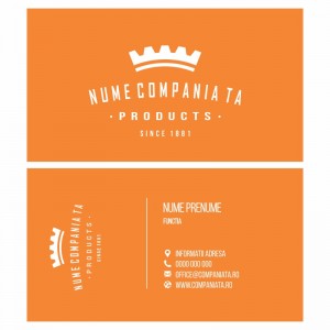 Model carti de vizita EK 20134-portocaliu