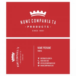 Model carti de vizita EK 20134-rosu