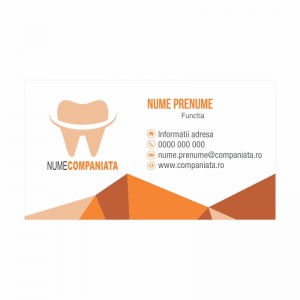 Model carti de vizita EK 20136-portocaliu