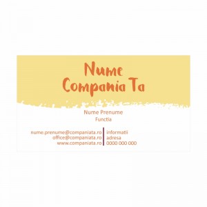 Model carti de vizita EK 20157-portocaliu