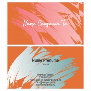 Model carti de vizita EK 20159-portocaliu