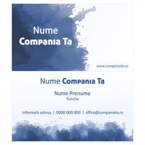 Model carti de vizita EK 20169-albastru