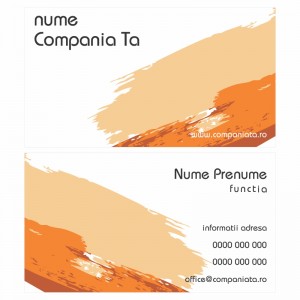 Model carti de vizita EK 20173-portocaliu