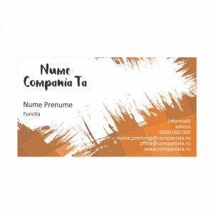 Model carti de vizita EK 20175-portocaliu