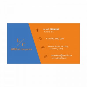 Model carti de vizita EK 20176-portocaliu