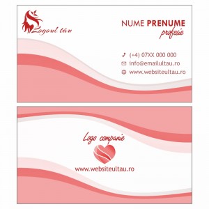 Model carti de vizita EK 20177-rosu