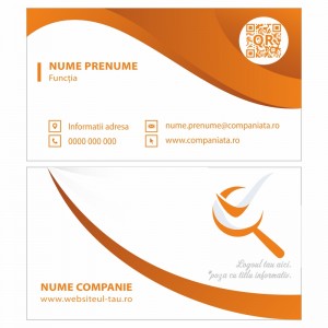 Model carti de vizita EK 20196-portocaliu