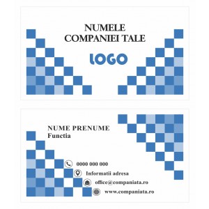 Model carti de vizita EK 20201-albastru